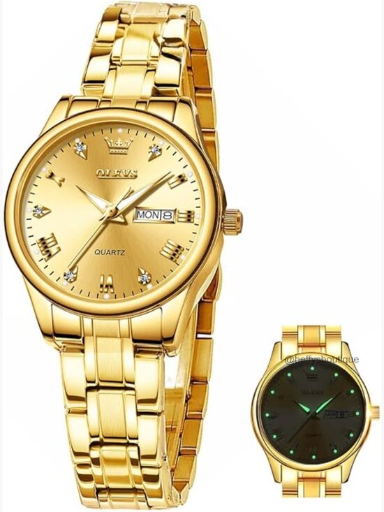 Stainless Steel Waterproof Wristwatch with Day Date Quartz Movement main image 6